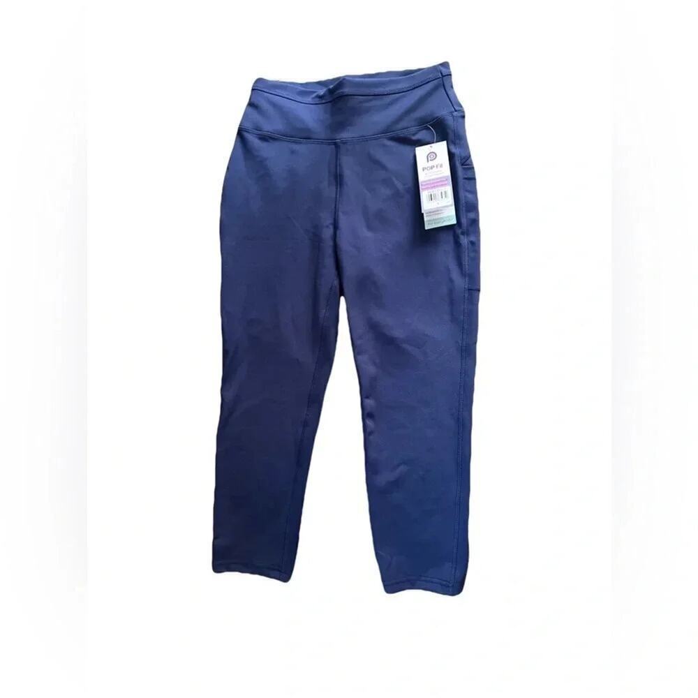 POP Fit Jane Crop Navy Blue leggings Size SM